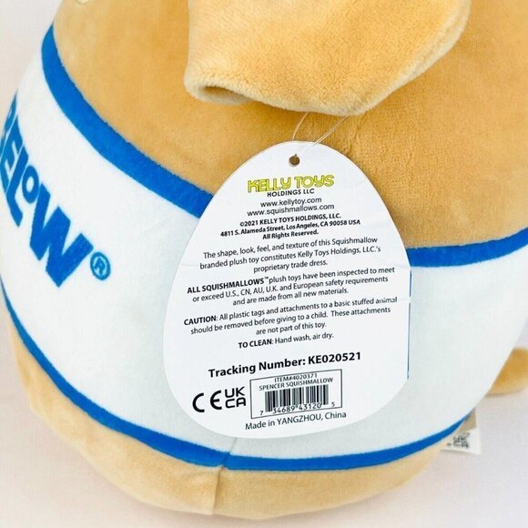 Squishmallow 8" Five Below Spencer Dog Excellent Used Condition 🐶💗 - Picture 4 of 6
